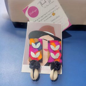 Multicolor Fabric Earrings