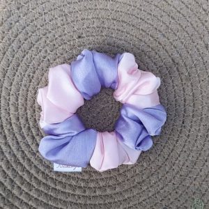 Dual Shade Scrunchies (Baby Pink – Light Purple)