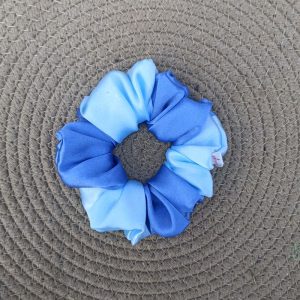 Dual Shade Scrunchies (Sky Blue – Blue)